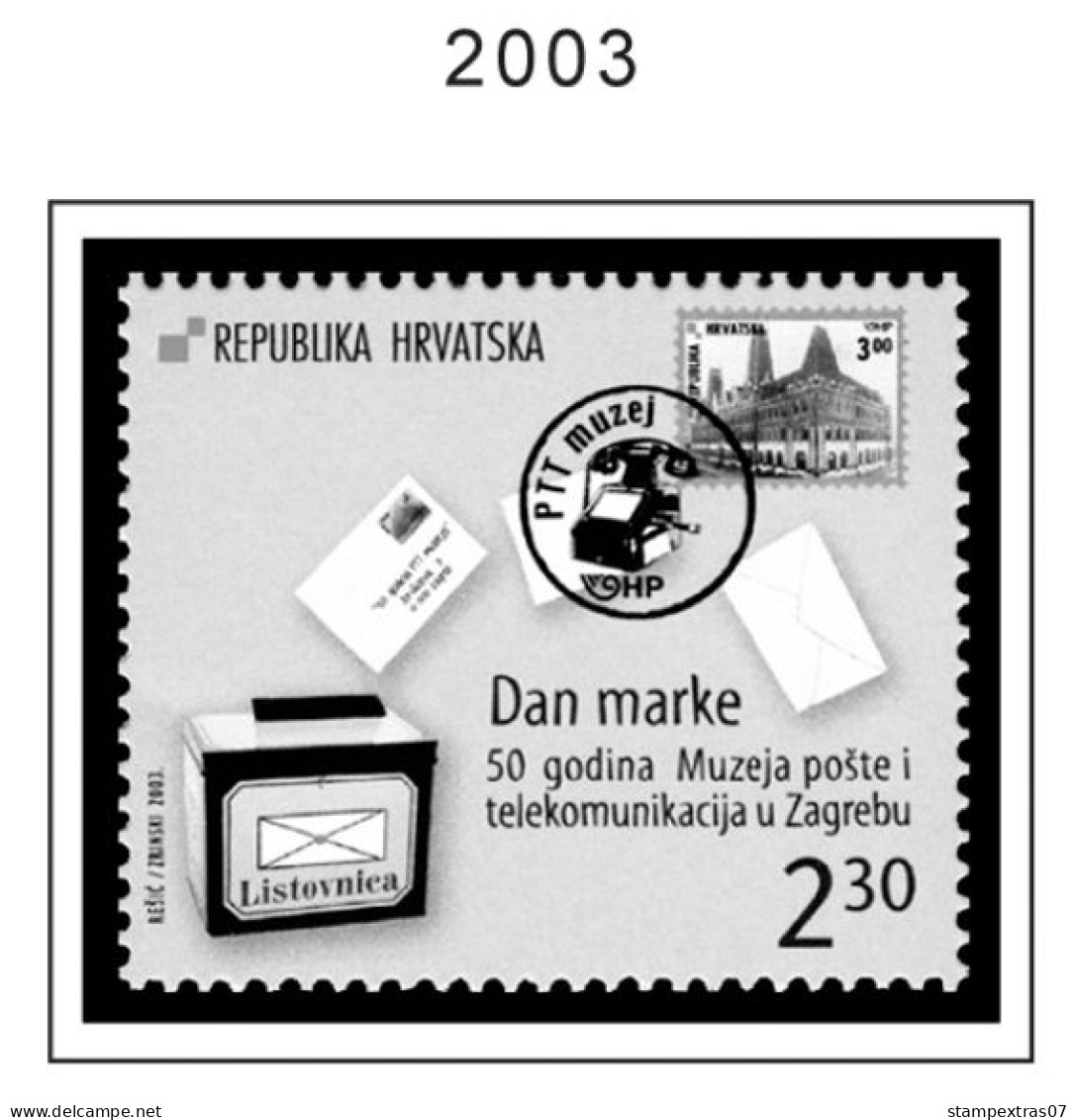 CROATIA 1991-2010 + 2011-2020 STAMP ALBUM PAGES (181 b&w illustrated pages)