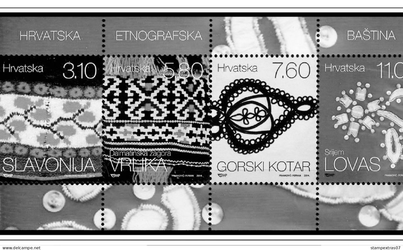 CROATIA 1991-2010 + 2011-2020 STAMP ALBUM PAGES (181 b&w illustrated pages)