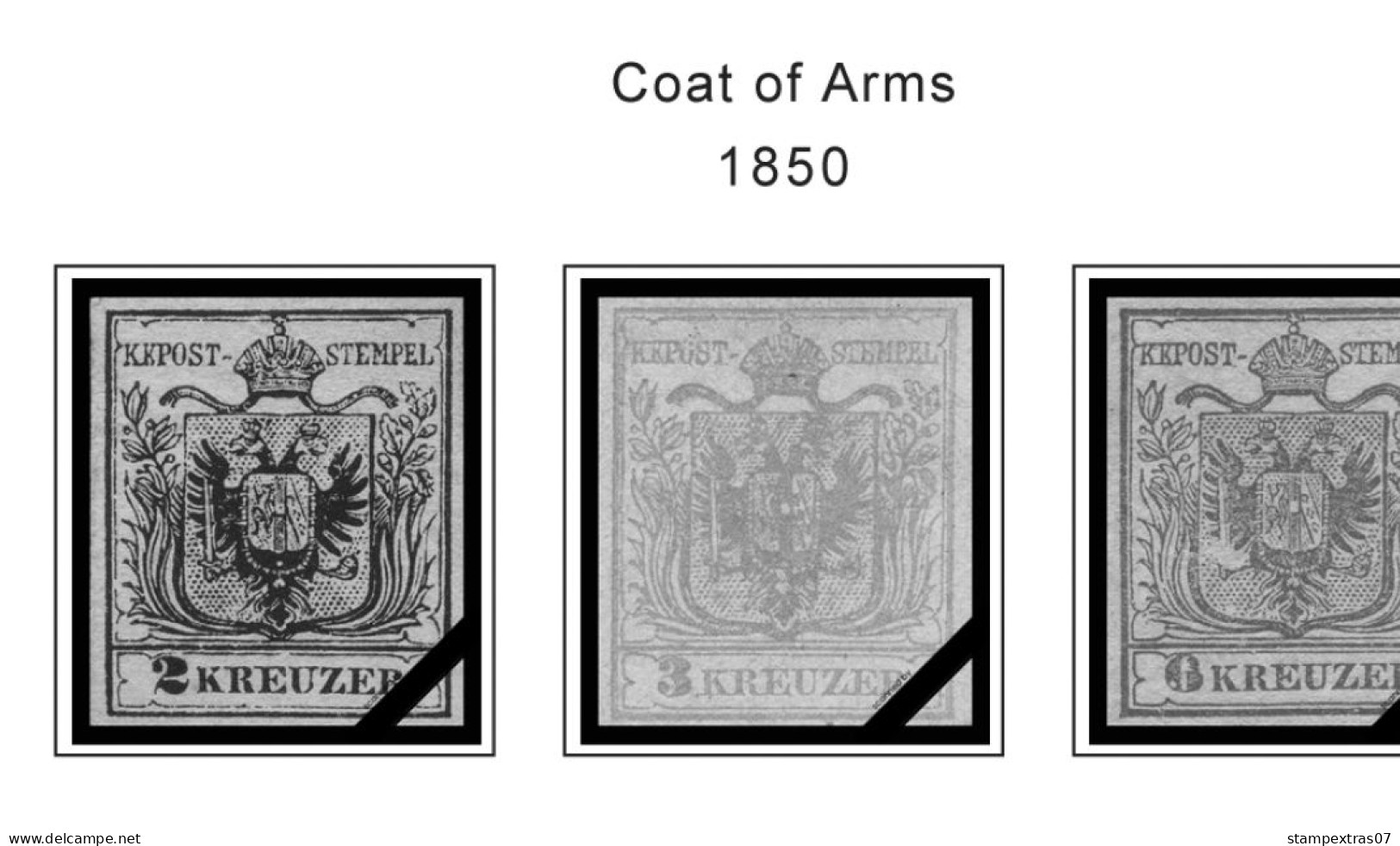 AUSTRIA 1850-2010 + 2011-2020 STAMP ALBUM PAGES (417 B&w Illustrated Pages) - Englisch