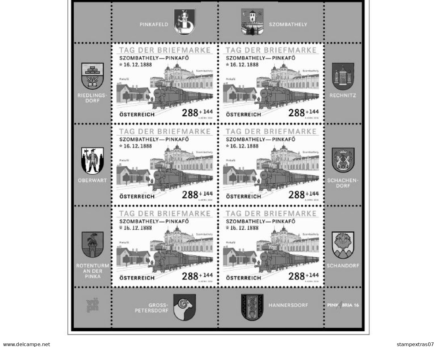 AUSTRIA 1850-2010 + 2011-2020 STAMP ALBUM PAGES (417 b&w illustrated pages)