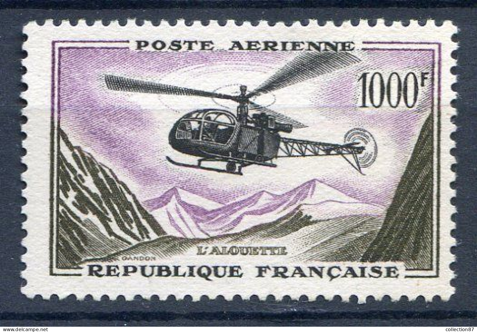 Réf 57 CL2 < FRANCE < PA N° 37 * NSG - POSTE AERIENNE - AERO - 1927-1959 Neufs