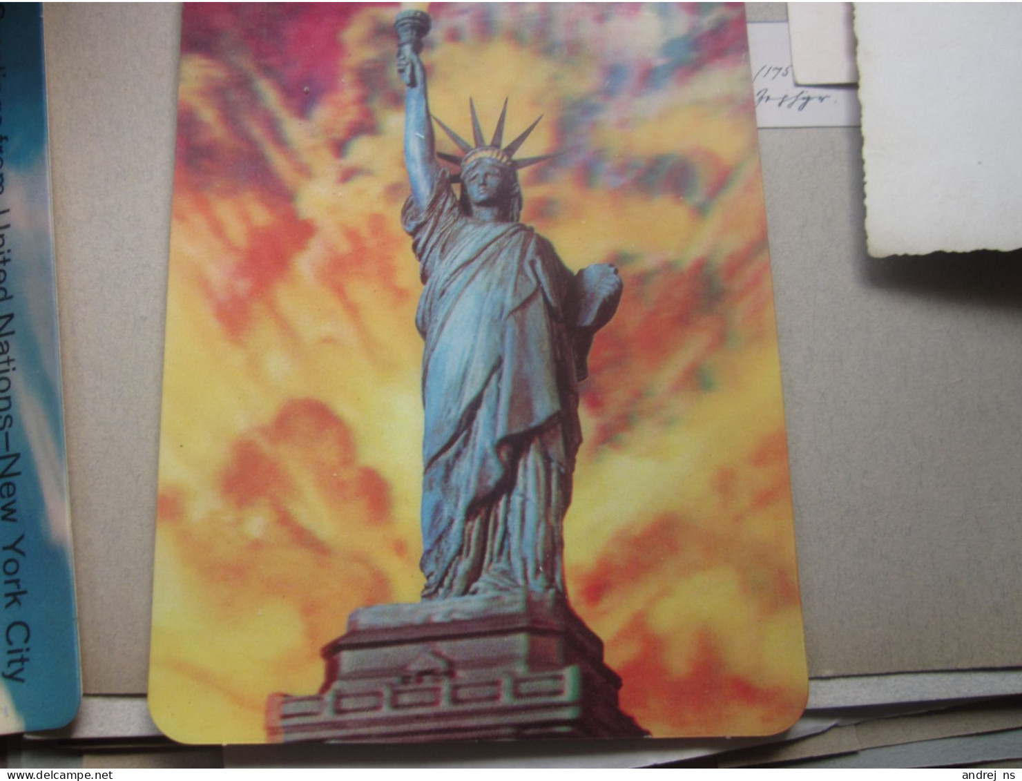 3 D Post Card Greeting From New York Statue Of Liberty - Freiheitsstatue