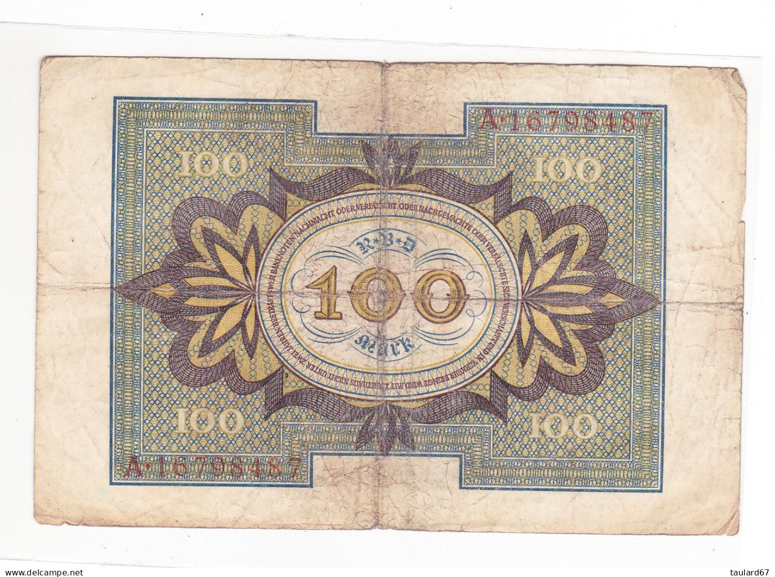 Reichsbanknote 100 Mark 1920 - 100 Mark