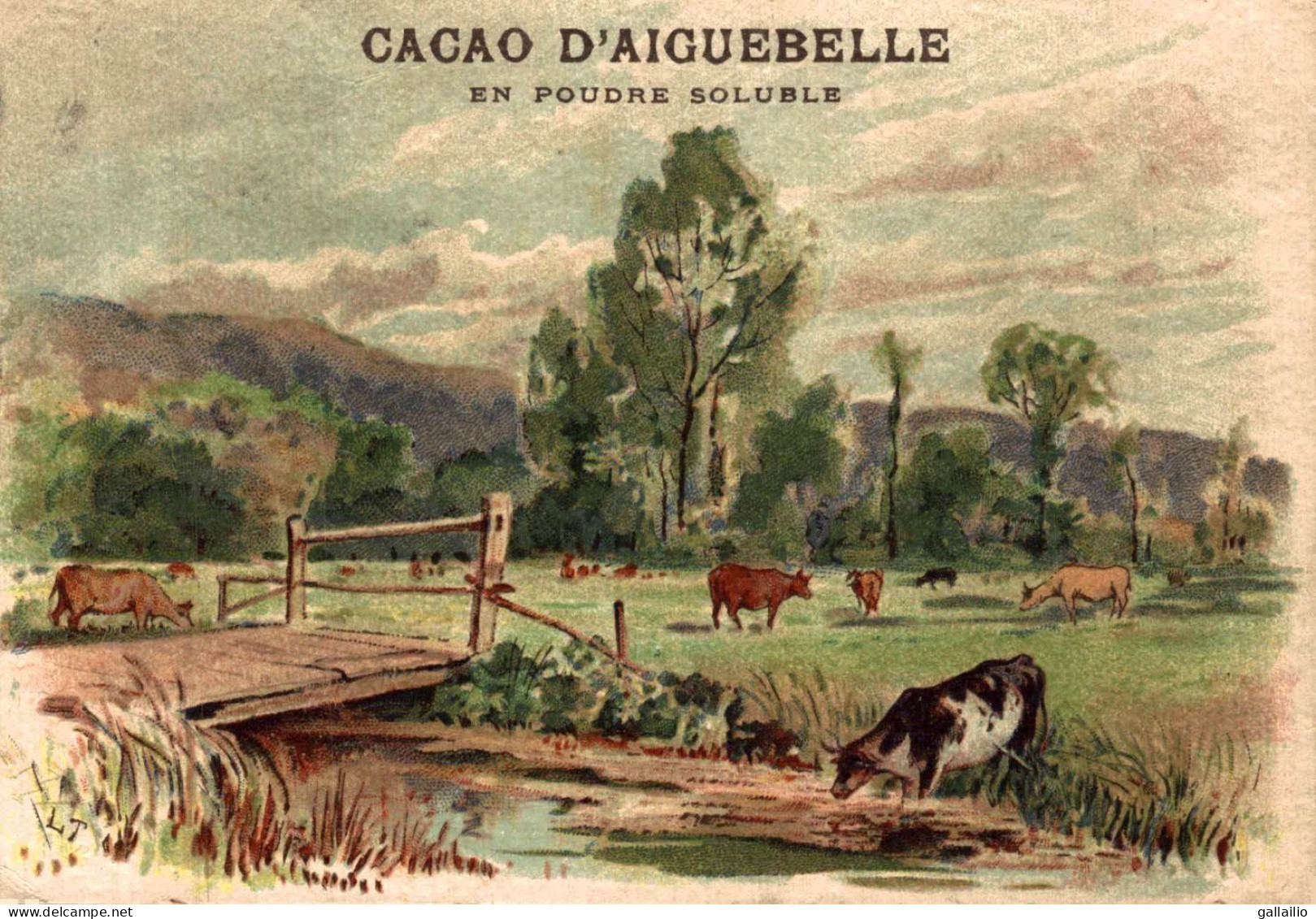 CHROMO CHOCOLAT D'AIGUEBELLE PAYSAGE - Aiguebelle