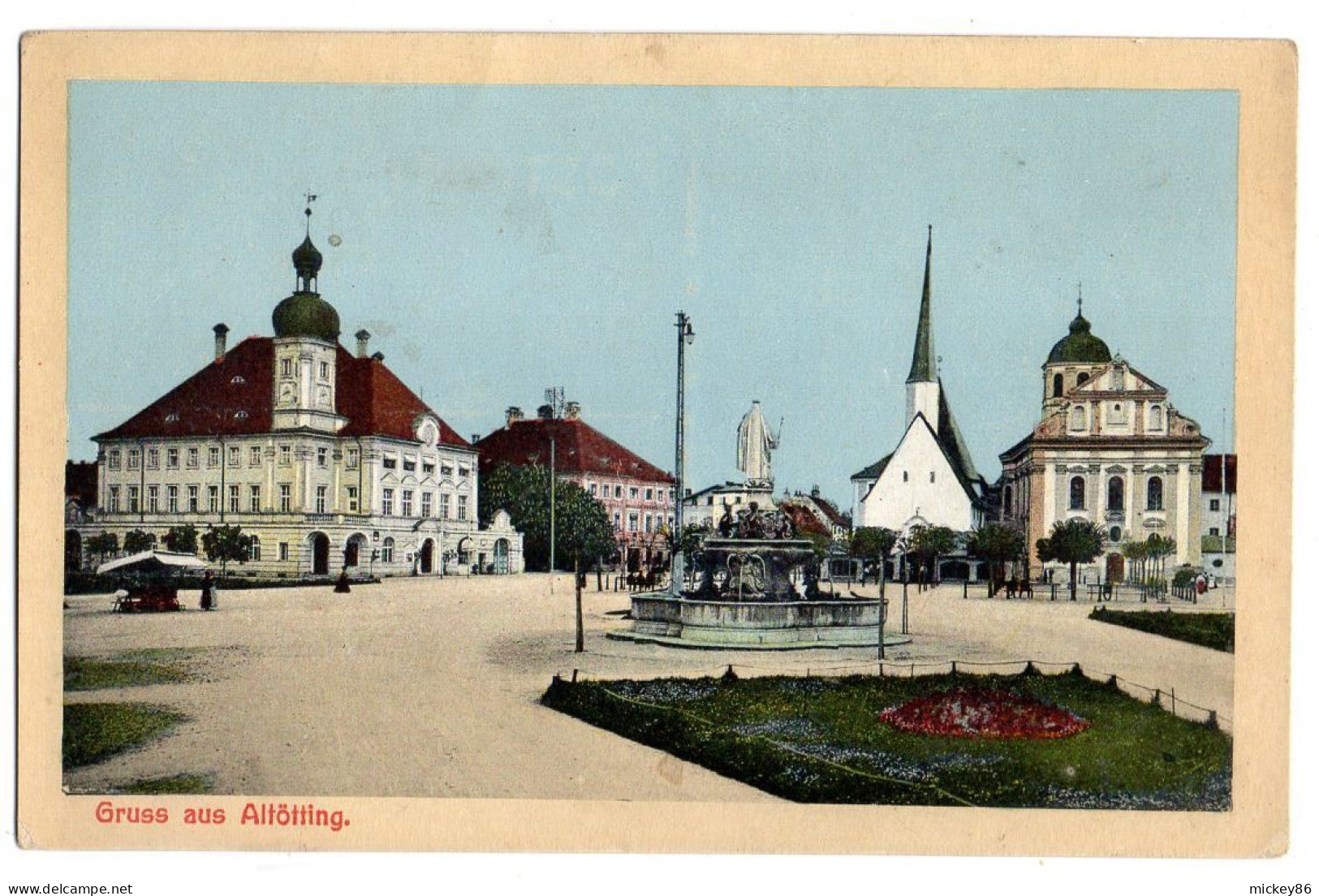 Allemagne--ALTOETTING--1914-Gruss Aus  Altoetting...... ....cachet - Altoetting