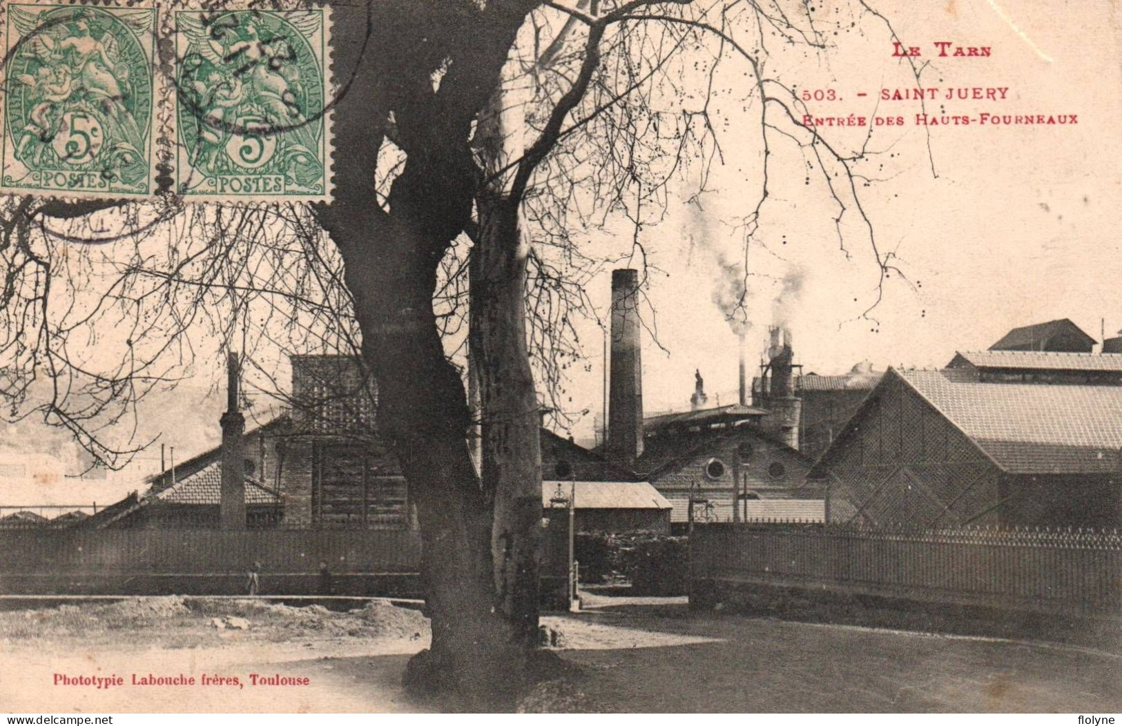 Sain Juéry - Entrée Des Hauts Fourneaux - Usine Cheminée - Sonstige & Ohne Zuordnung