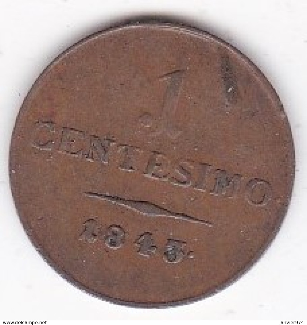 Lombardo – Veneto. 1 Centesimo 1843 V Venise. Ferdinand I , En Cuivre. - Lombardije-Venetië