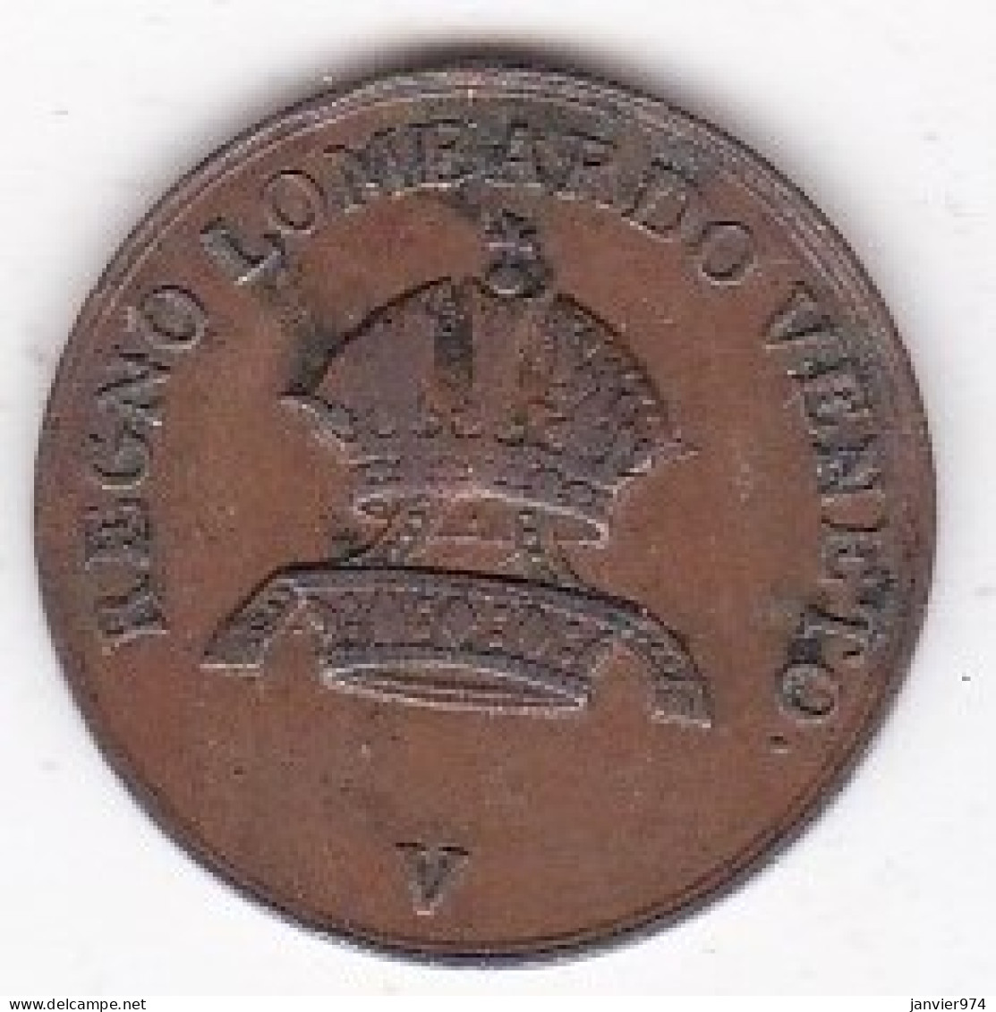 Lombardo – Veneto. 1 Centesimo 1843 V Venise. Ferdinand I , En Cuivre. - Lombardije-Venetië