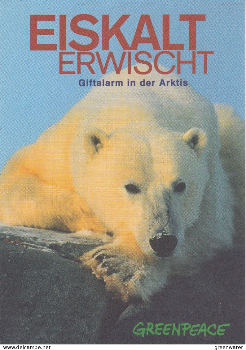 Greenpeace Postcard With "Ice Bear"  Giftalarm In Der Arktis (58688) - Fauna ártica