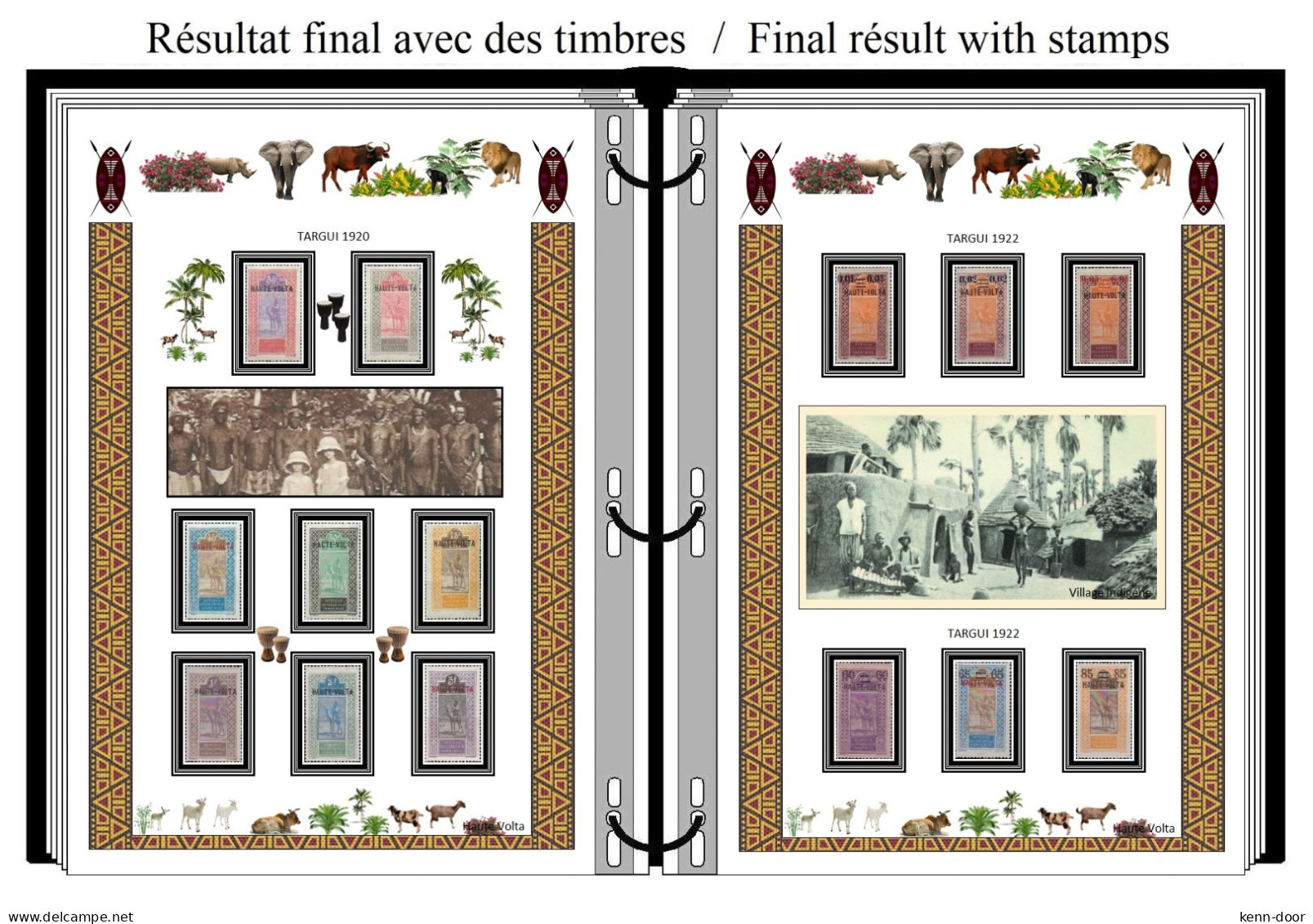 Album De Timbres à Imprimer   HAUTE VOLTA - Otros & Sin Clasificación