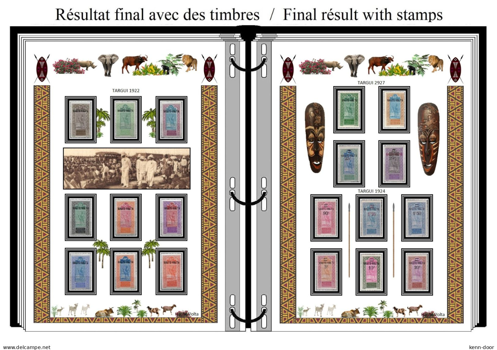 Album De Timbres à Imprimer   HAUTE VOLTA - Otros & Sin Clasificación