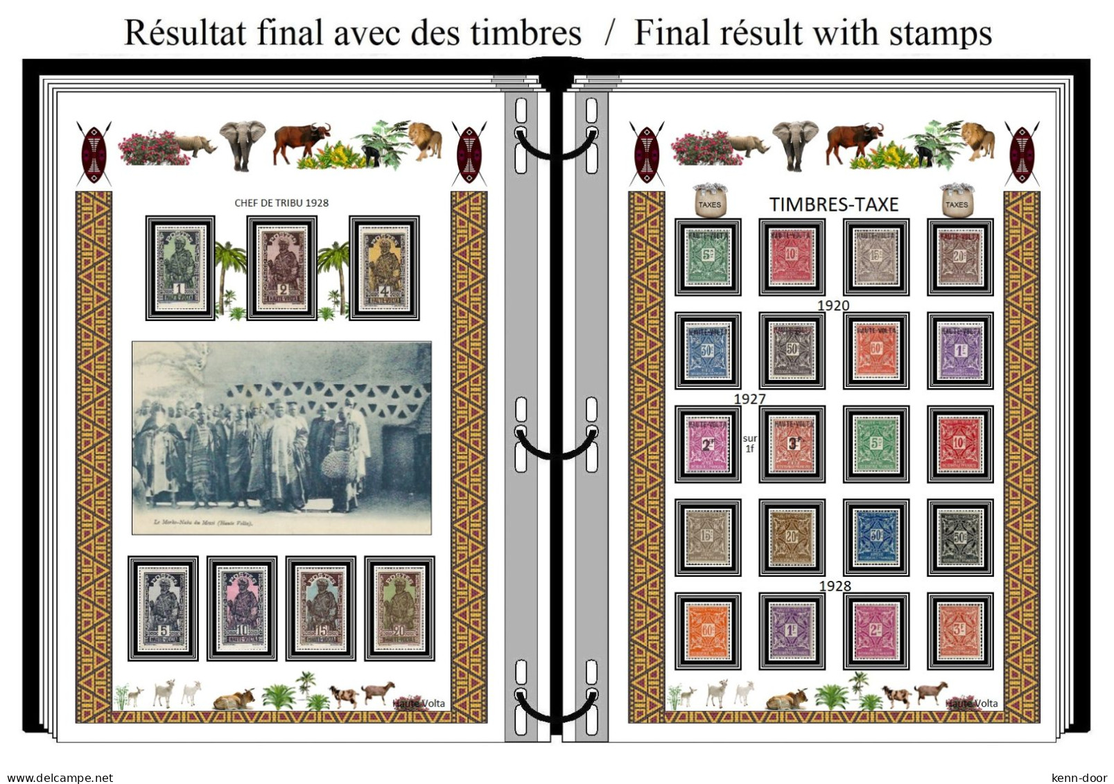 Album de timbres à imprimer   HAUTE VOLTA