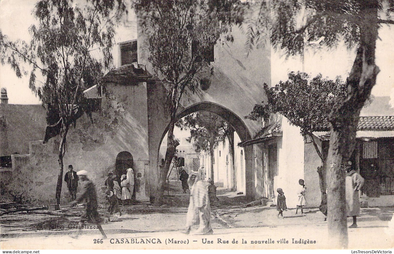 MAROC - Casablanca - Une Rue De La Nouvelle Ville Indigène - Carte Postale Ancienne - Casablanca