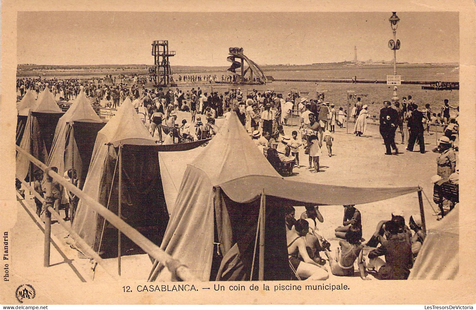 MAROC - Casablanca - Un Coin De La Piscine Municipale - Carte Postale Ancienne - Casablanca