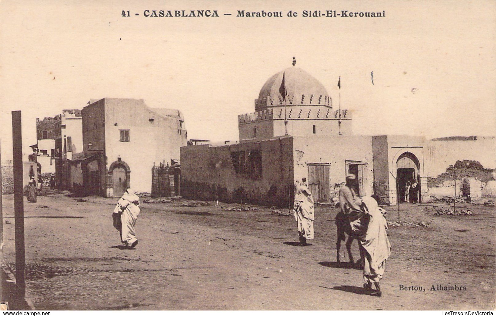 MAROC - Casablanca - Marabout De Sidi El Kerouani - Bertou Alhambra - Carte Postale Ancienne - Casablanca