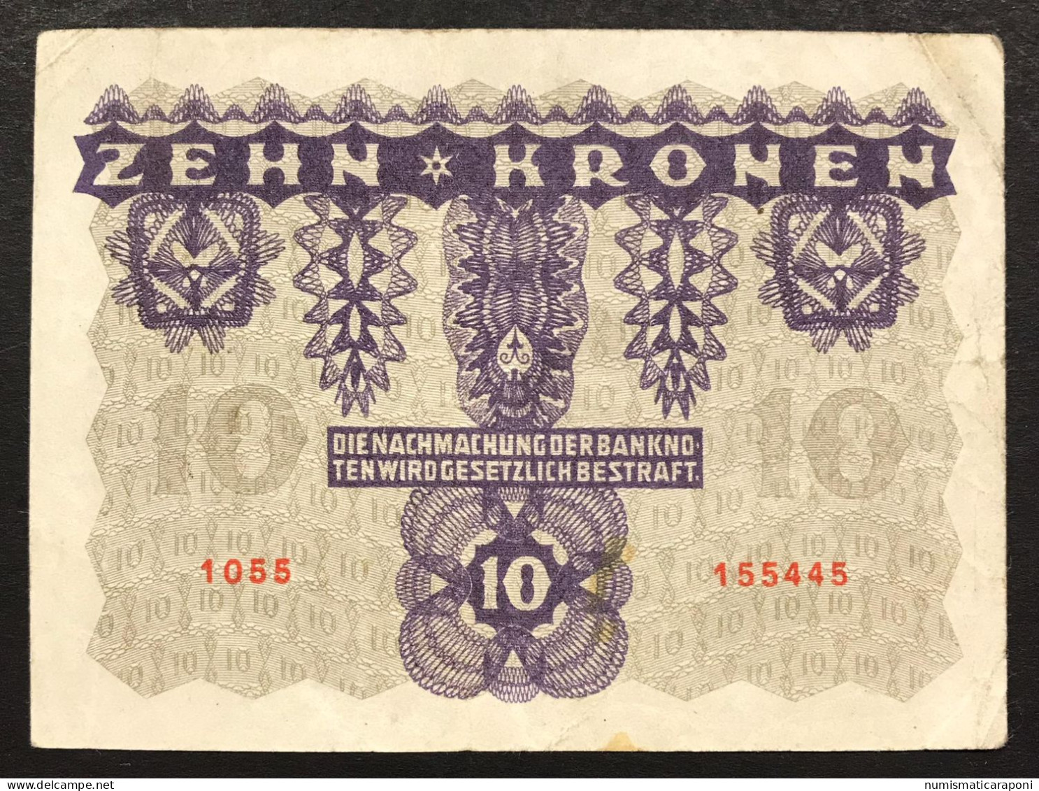 Austria 10 Kronen 1922 LOTTO 4459 - Autriche