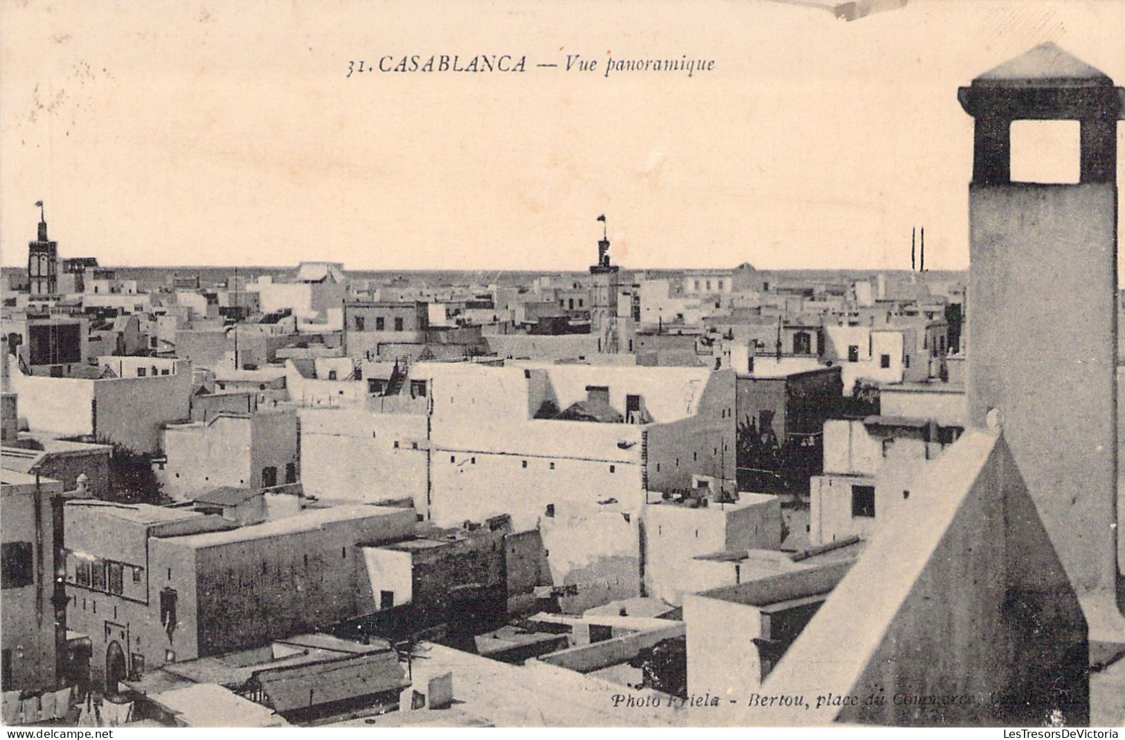 MAROC - Casablanca - Vue Panoramique - Carte Postale Ancienne - Casablanca