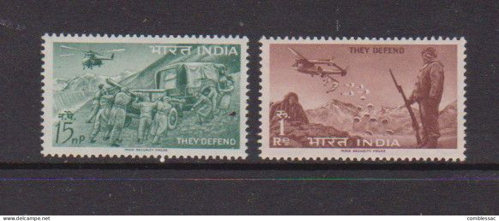 INDIA    1963    Defence  Campaign    Set  Of  2    MNH - Neufs