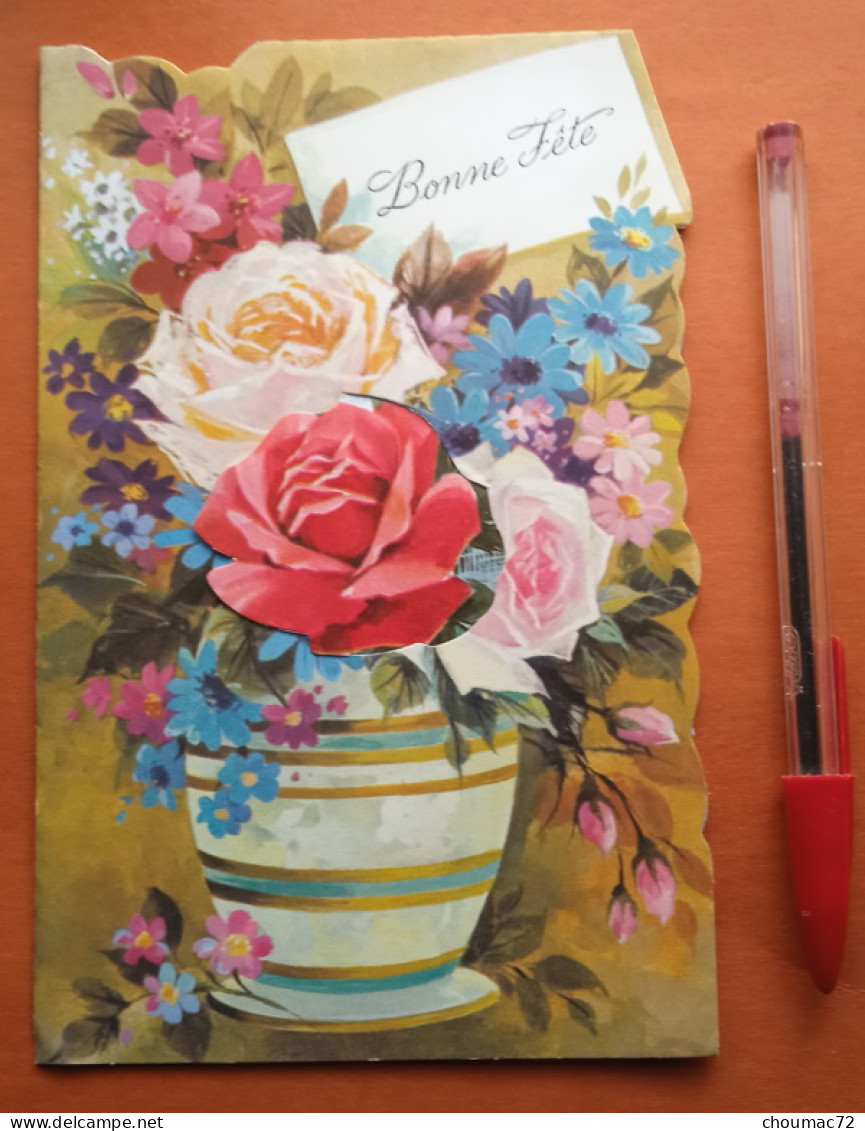 038, Carte à Système Pop-up, Bouquet De Fleurs, Rhodania R/765 - A Systèmes