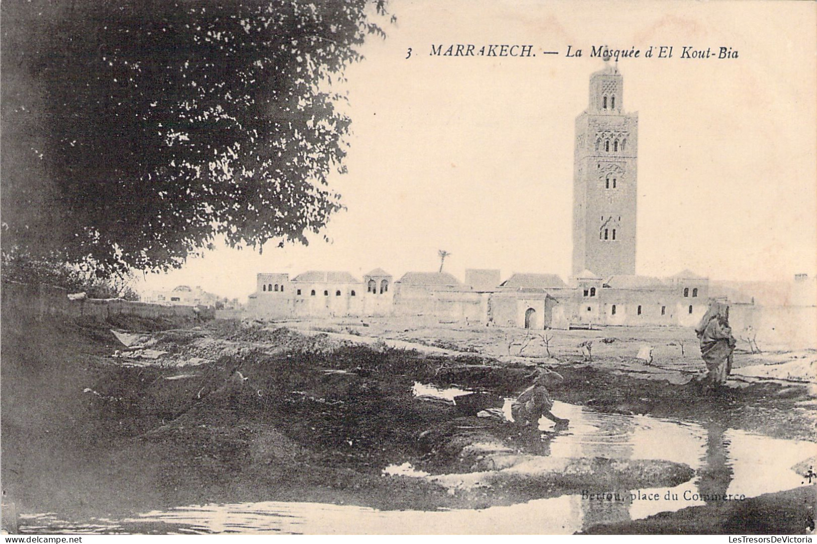 MAROC - MARRAKECH - La Mosquée D'El Kout Bia - Carte Postale Ancienne - Marrakesh