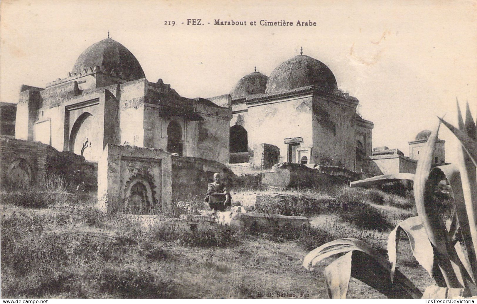 MAROC - FEZ - Marabout Et Cimetière Arabe - Carte Postale Ancienne - Fez