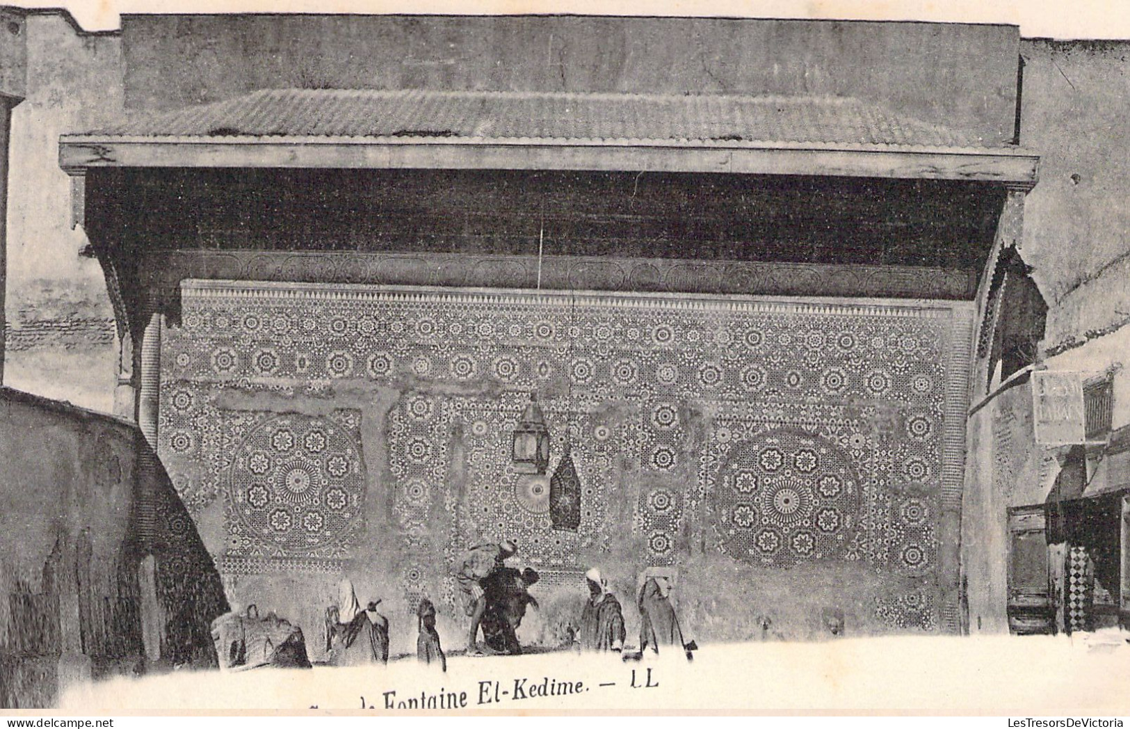 MAROC - MEKNES - Grande Fontaine El Kedime - LL - Carte Postale Ancienne - Meknes