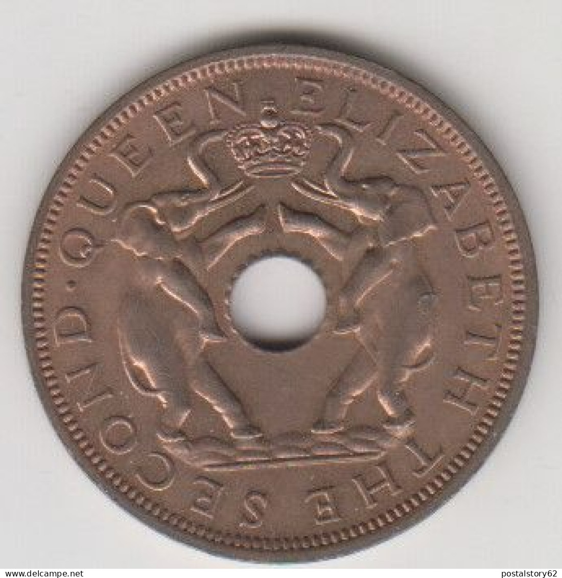 Rhodesia & Nyasaland One Penny 1958 FDC Unc. - Rhodesien