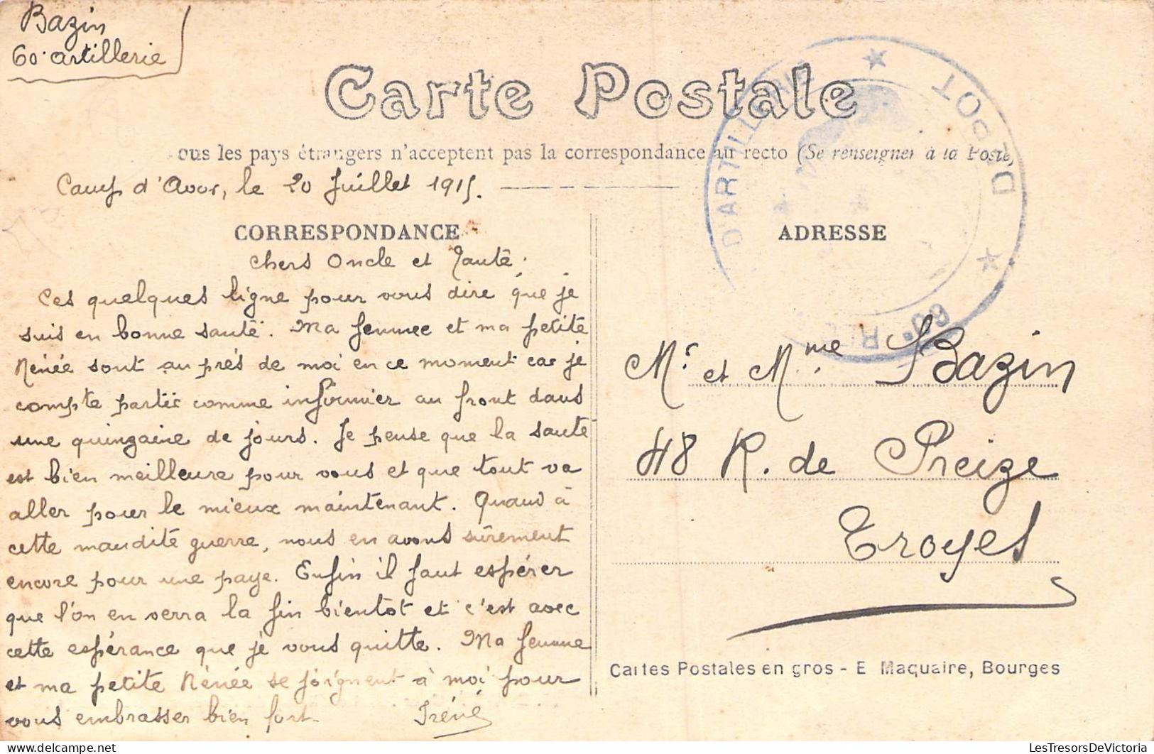 FRANCE - 18 - BAUGY - Le Champ De Foire Côté Des Boeufs - Carte Postale Ancienne - Baugy