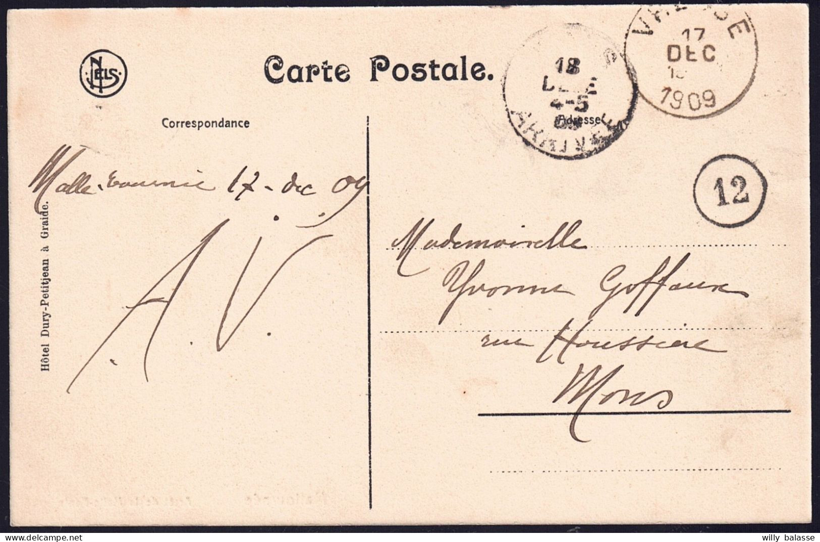 +++ CPA - MALTOURNEE - Bièvre - Cachet Vresse 1909 - Arrêt De La Malle Poste - RR !  // - Bievre