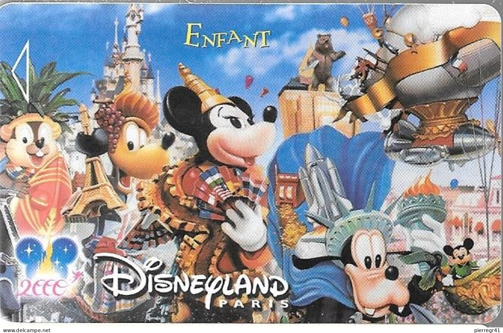 PASS-DISNEY-DISNEYLAND PARIS-2000-LA PARADE-ENFANTS-NARBONI-00/06/IMA-GROUPE JEUNES-TBE - Disney-Pässe