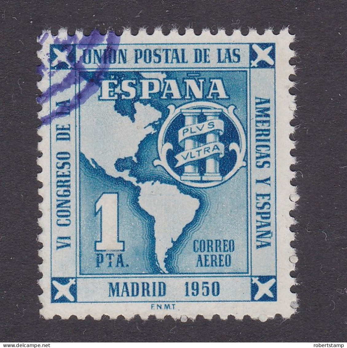 ESPAÑA 1951 - VI Congreso Unión Postal América Y España Correo Aéreo Usado -airmail- Edifil Nº 1091 - Gebruikt