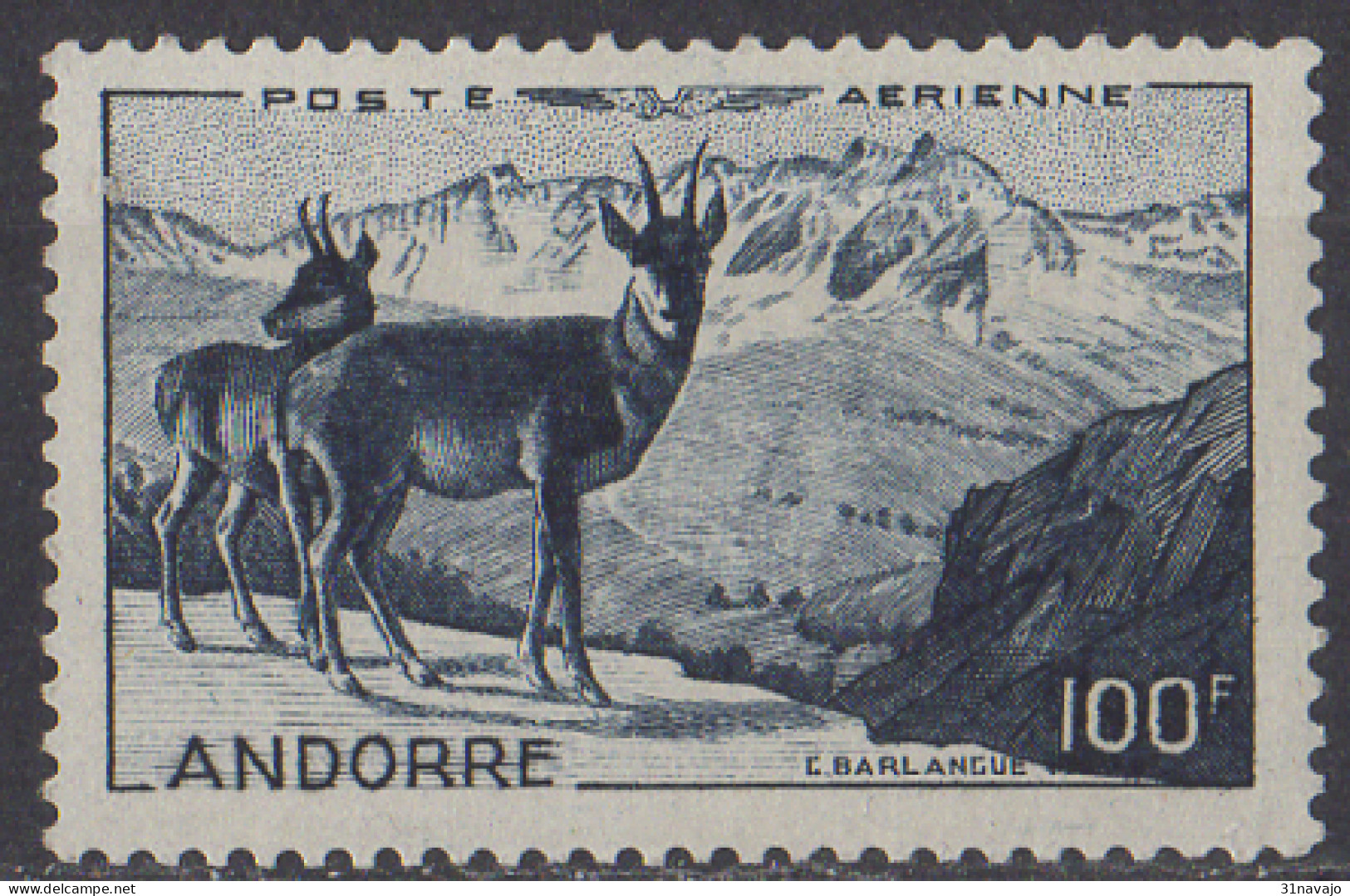 ANDORRE - Isards - Airmail