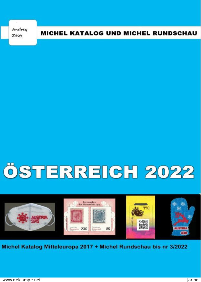 Michel Österreich 2022 On CD, 324 Pages,250 MB, It Also Includes A 16-page Introduction For English-speaking Readers - United States