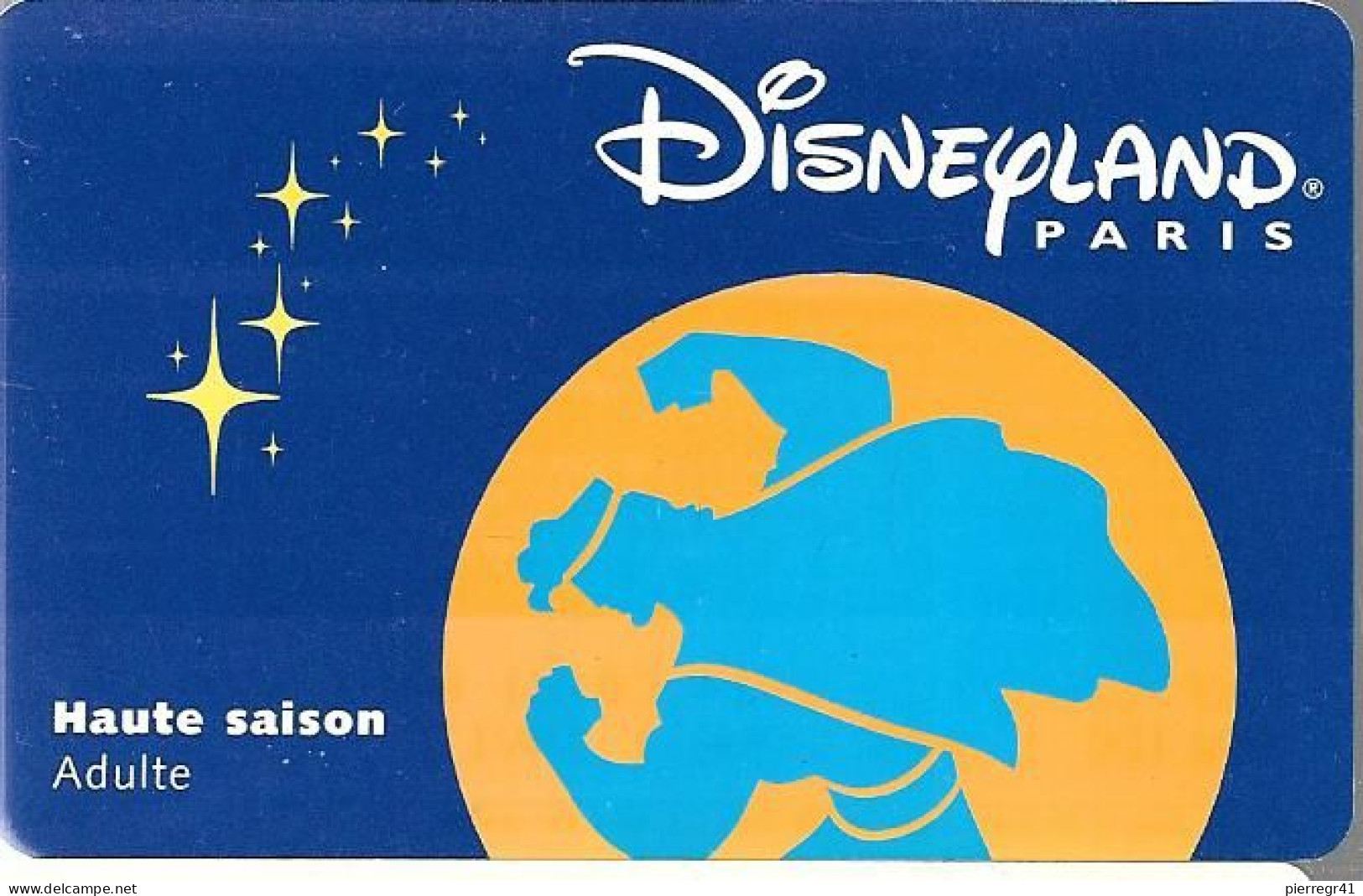 PASS--DISNEY-DISNEYLAND PARIS-1998-HERCULE ADULTE-V° SerieN°98098H-VALIDE 1 JOUR Pour 1 INVITE -TBE - Passeports Disney