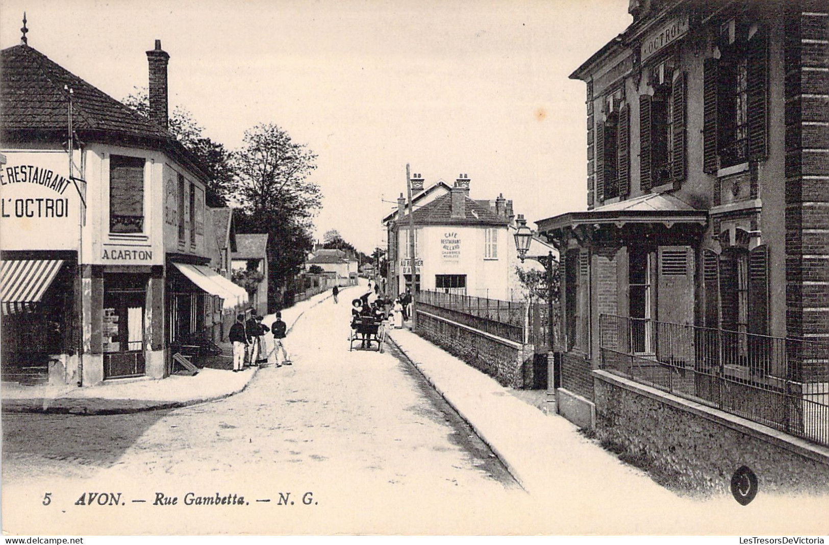 FRANCE - 77 - AVON - Rue Gambetta  - Carte Postale Ancienne - Avon