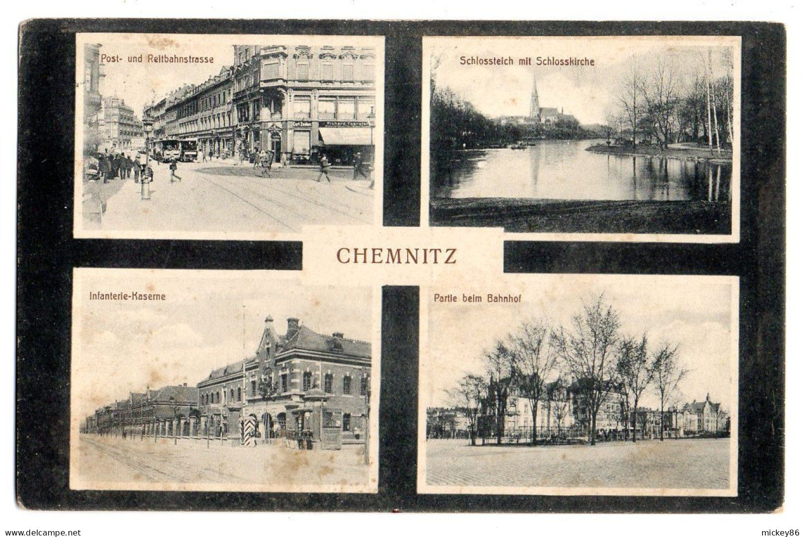 Allemagne --CHEMNITZ--1914-- Multivues ............timbre  ...cachet........ - Chemnitz