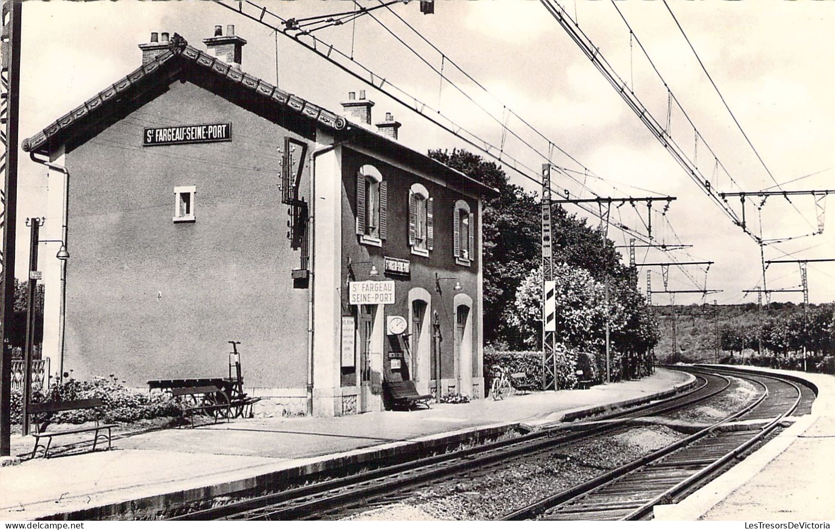 FRANCE - 77 - Saint FARGEAU - La Gare - Carte Postale Ancienne - Saint Fargeau Ponthierry