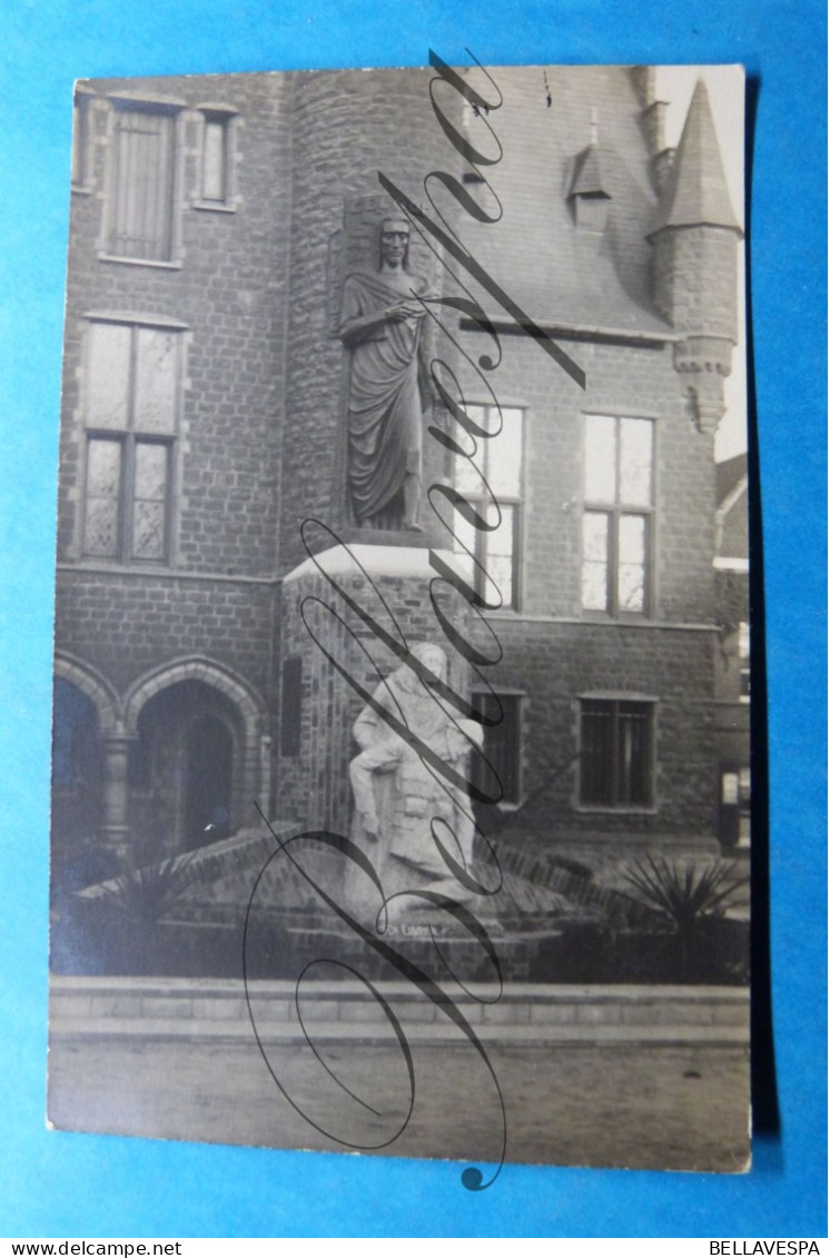 Fotokaart Carte Photo Guerre Monument Aux Morts  "Geloof" - War 1914-18