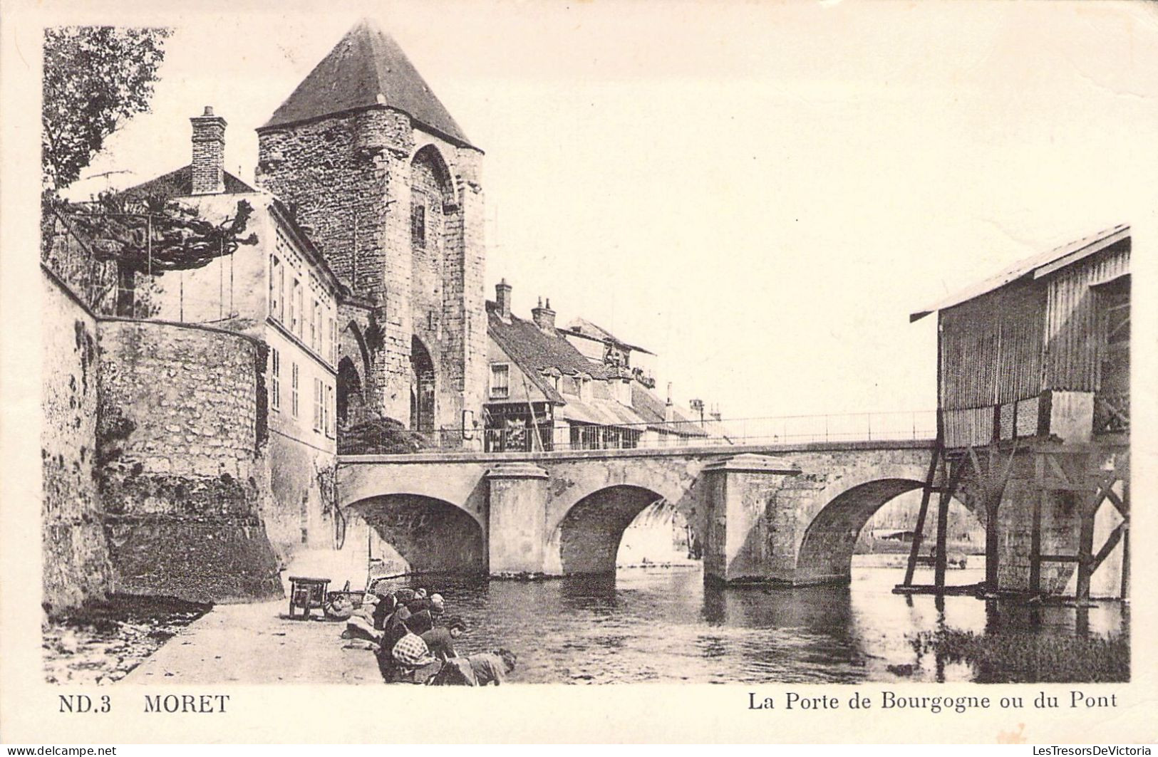 FRANCE - 77 - MORET - La Porte De Bourgogne Ou Du Pont - Carte Postale Ancienne - Moret Sur Loing