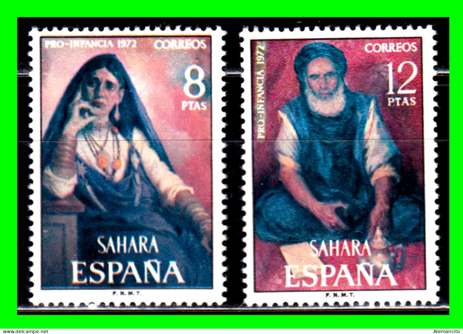 ESPAÑA COLONIAS ESPAÑOLAS ( SAHARA ESPAÑOL AFRICA ) SERIE DE SELLOS AÑO 1972 - PRO INFANCIA - NUEVOS - - Sahara Español