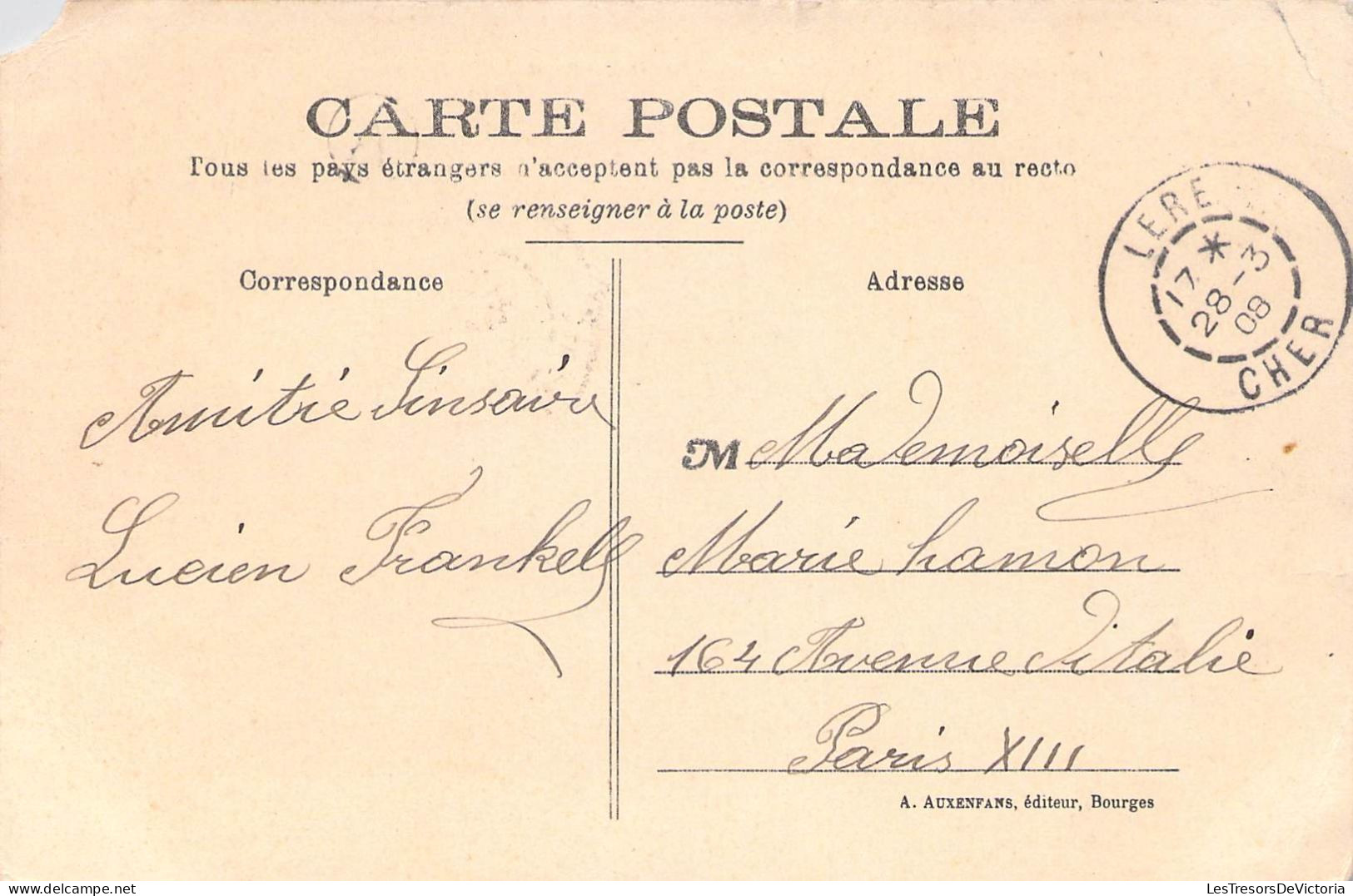 FRANCE - 18 - LERE - La Grande Rue - La Gendarmerie - Coin De Carte Arraché - Carte Postale Ancienne - Lere