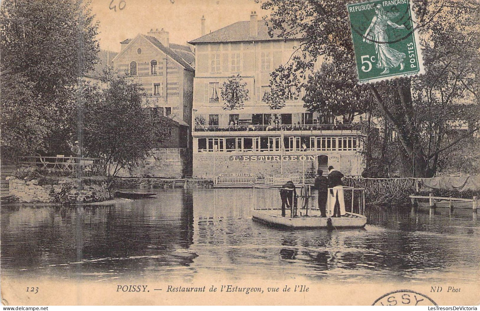 FRANCE - 78 - POISSY - Restaurant De L'Esturgeon Vue De L'ile - Carte Postale Ancienne - Poissy