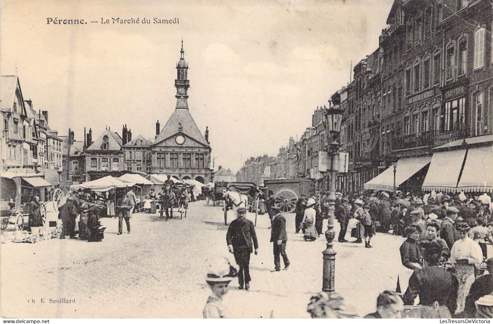 FRANCE - 80 - PERONNE - Le Marché Du Samedi - Carte Postale Ancienne - Peronne