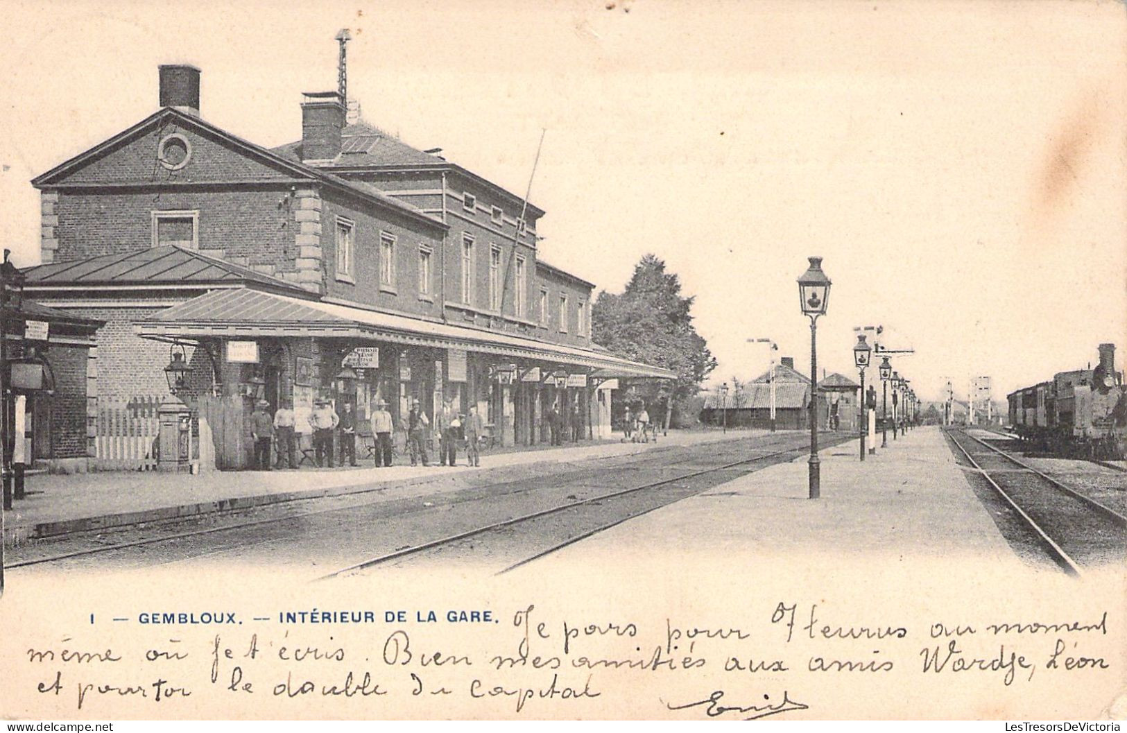 BELGIQUE - GEMBLOUX - Intérieur De La Gare - Carte Postale Ancienne - Gembloux