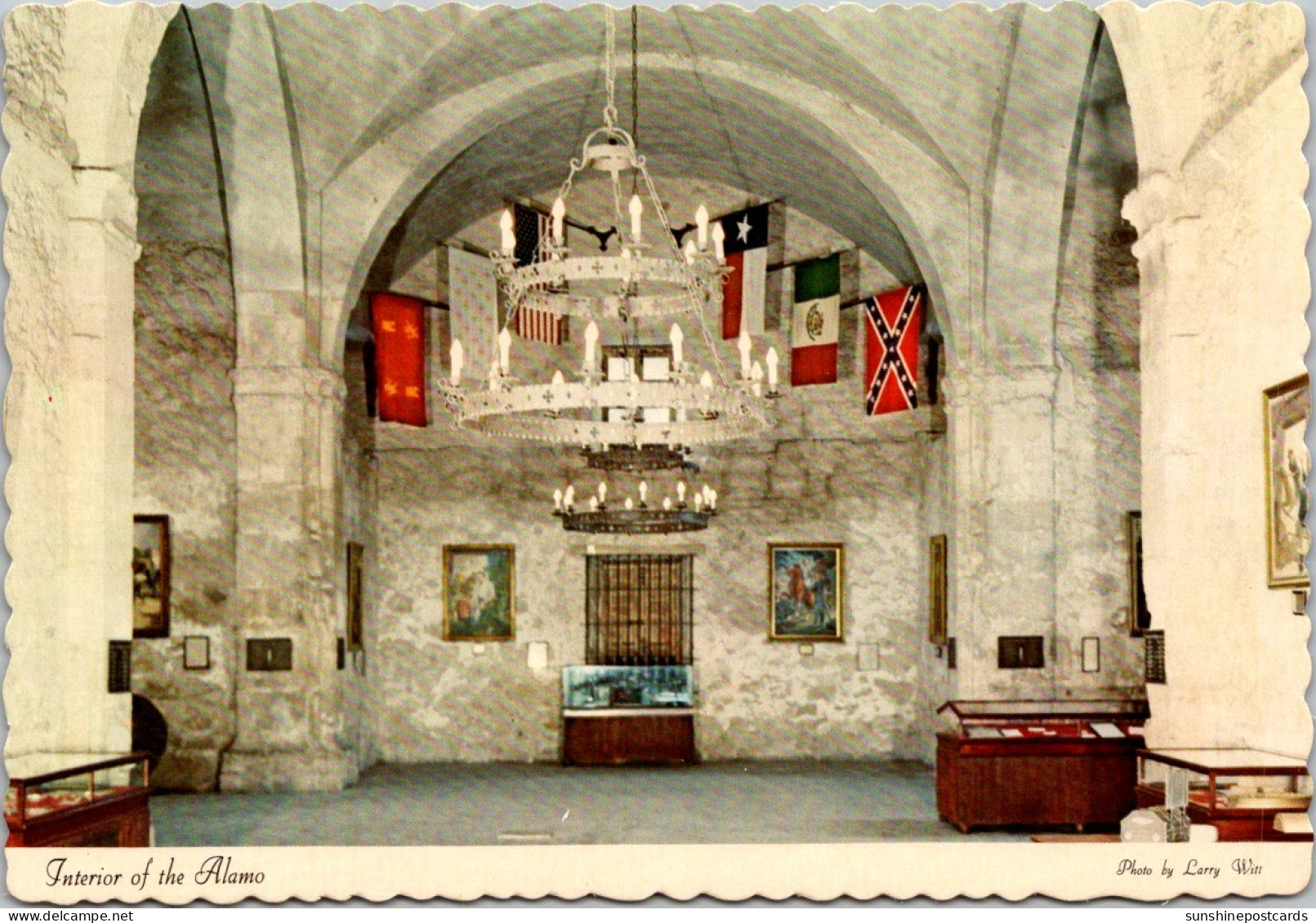 Texas San Antonio The Alamo Interior View - San Antonio