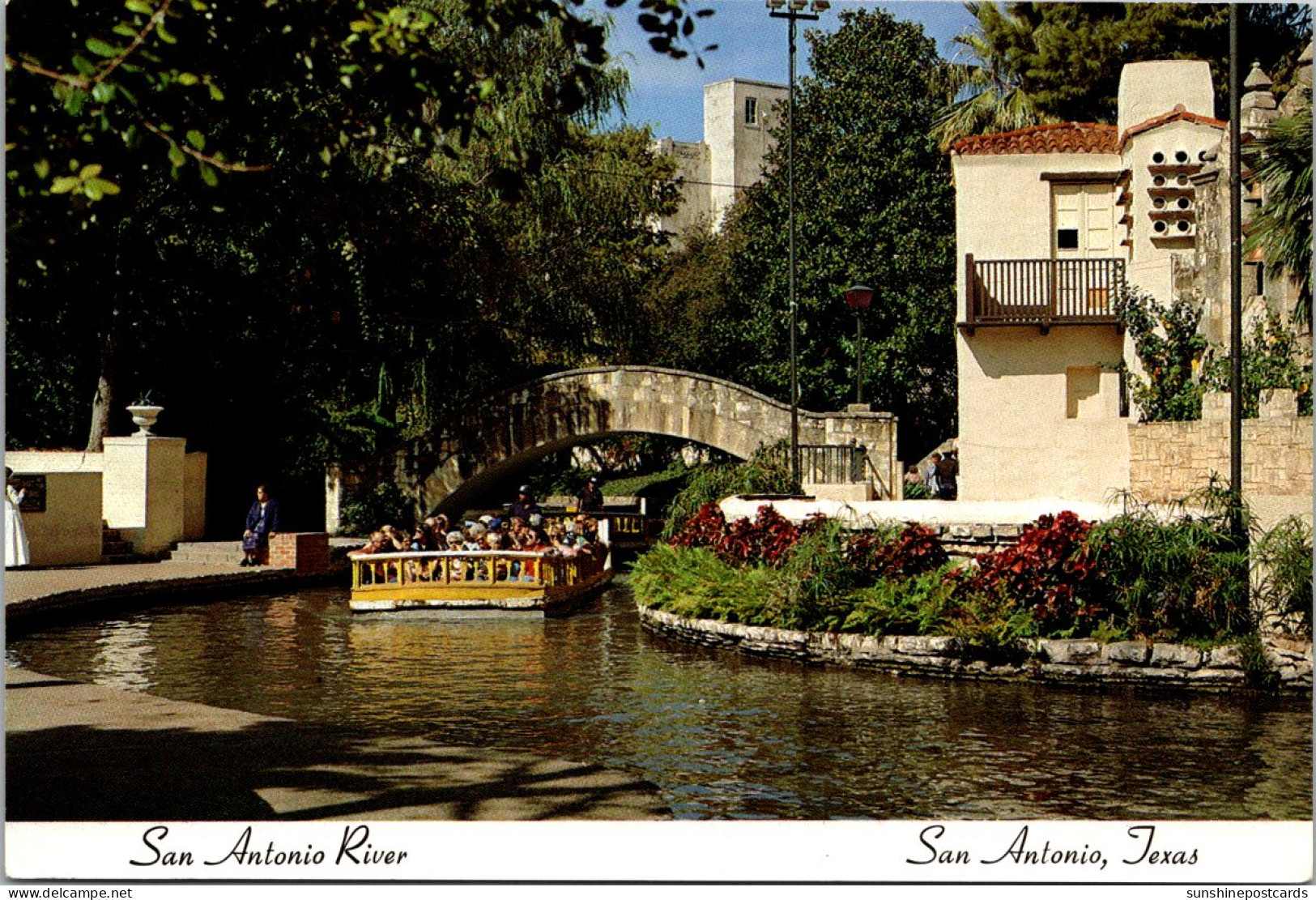 Texas San Antonio Scene On The San Antonio River - San Antonio