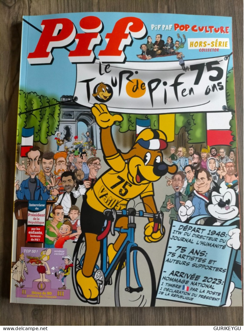 BD PIF Paf Pop Culture Hors Serie Collector Le Tour De Pif En 75 Ans Vélo Lucky Luke Astérix TINTIN Hergé Milou DALTON - Pif & Hercule