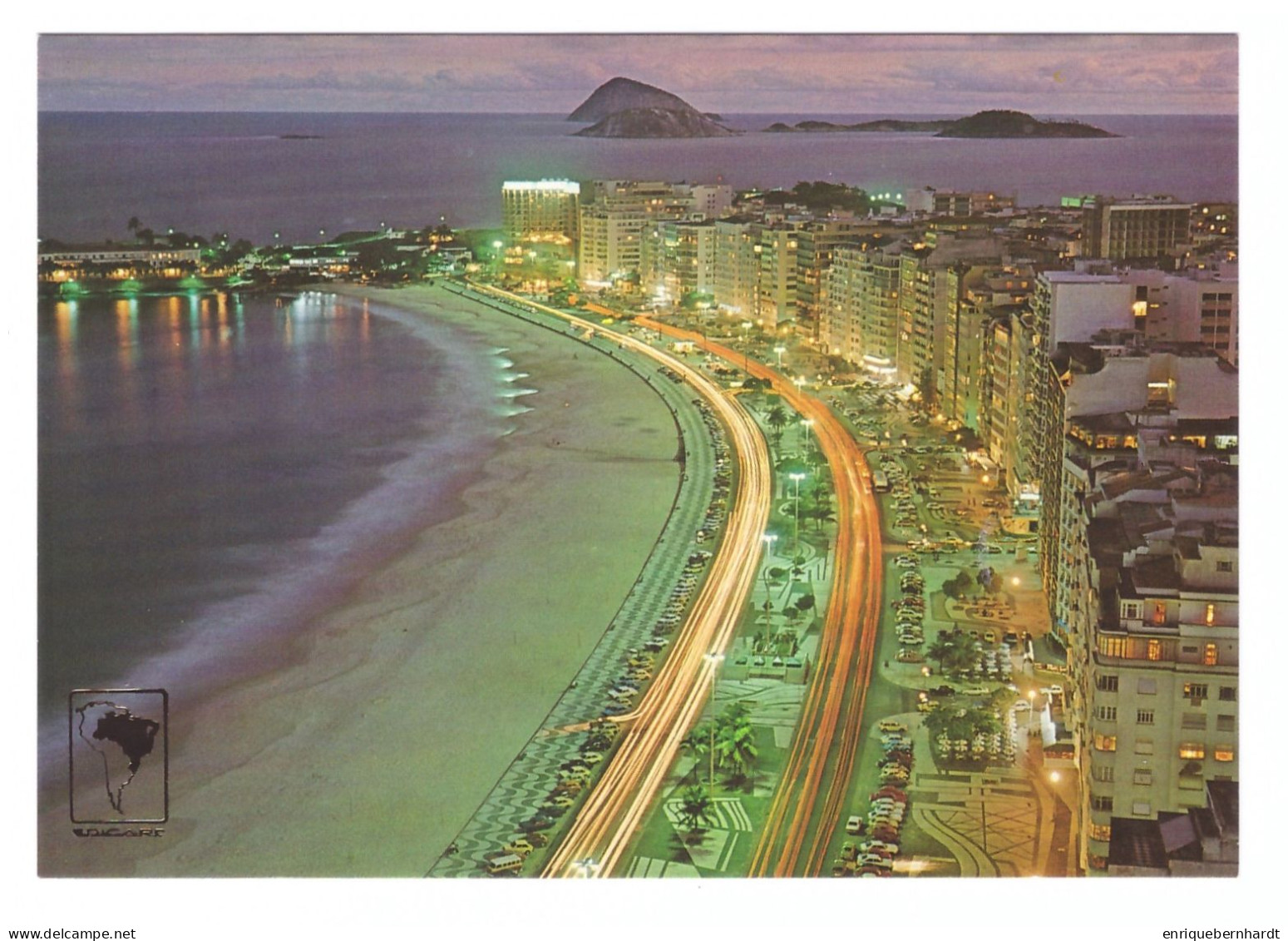 RIO DE JANEIRO (BRASIL) • VISTA NOTURNA • COPACABANA - Copacabana