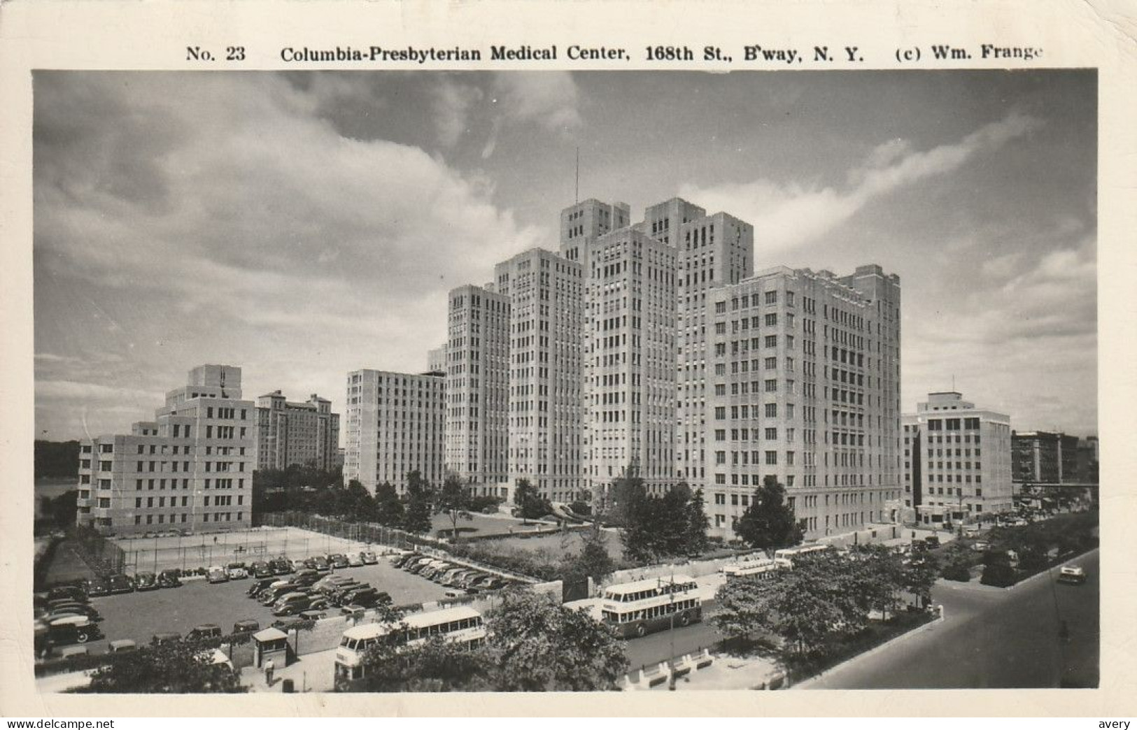 Colombia Presbyterian Medical Center, 168th St., B'way, New York  (c) Wm. Frange Real Photo - Gezondheid & Ziekenhuizen
