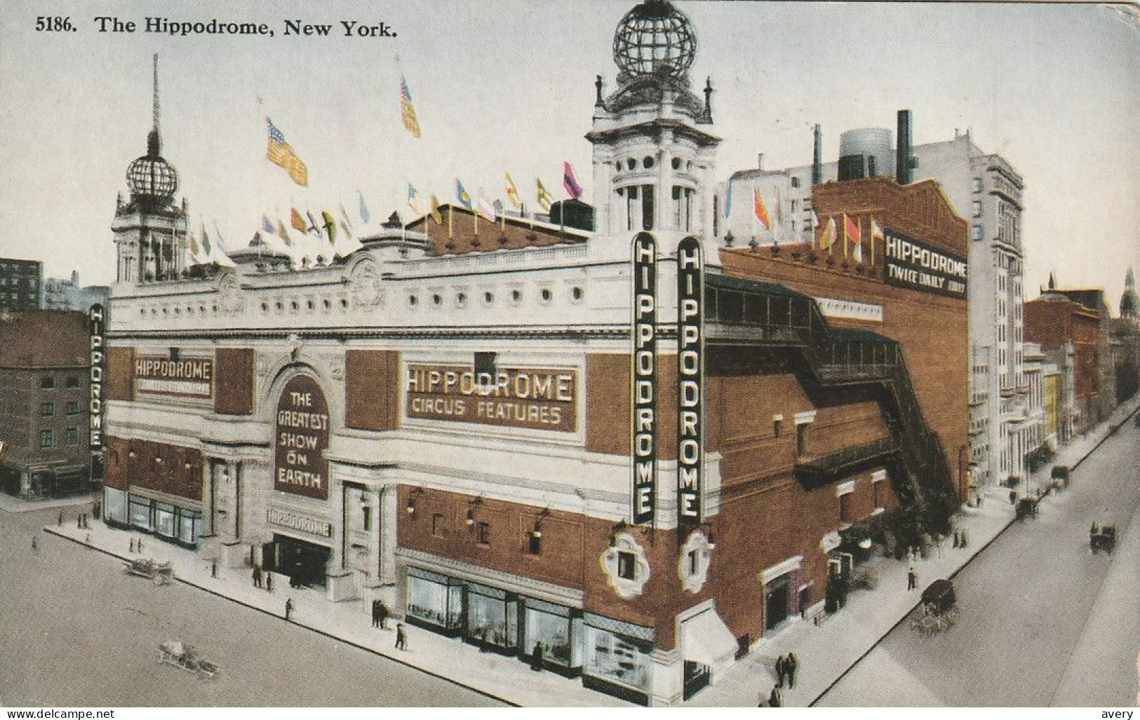 The Hippodrome, New York City Occupies An Entire Block On Sixth Avenue - Cafes, Hotels & Restaurants